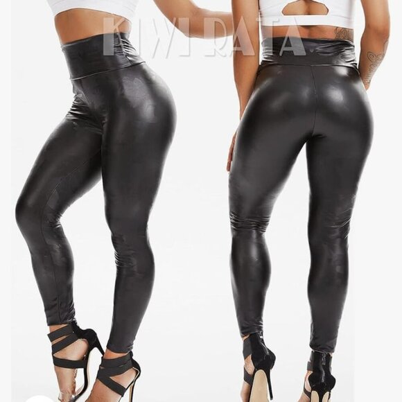 🔥3/$42 w FREE SHIPPING🔥 NWOT High Waist Faux Leather Leggings - Picture 4 of 7